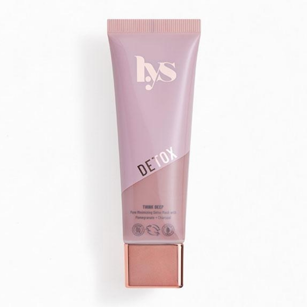 LYS Beauty Think Deep Pore Minimizing Detox Face Mask w/ Pomegranate + Charcoal
